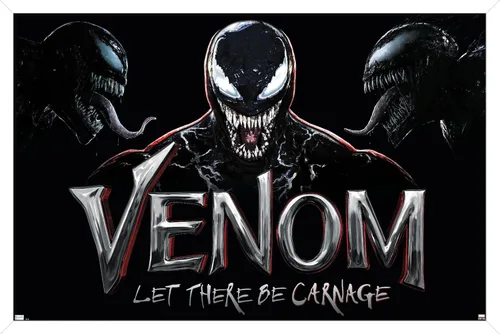 Vista 13 de Trends International Marvel Venom: Let There be Carnage - Póster de collage de pared, 22.4 pulgadas de largo x 14.7 pulgadas, versión enmarcada