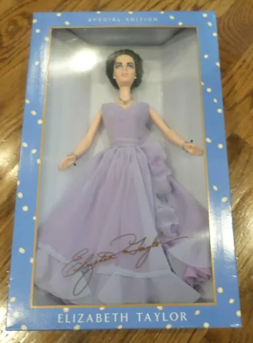Vista 3 de Barbie Muñeca Elizabeth Taylor White Diamonds Edición especial Tesoros atemporales (Mattel 2000)