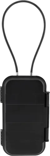 Vista 7 de Caja fuerte portátil, caja de seguridad combinada con código, caja de seguridad antirrobo impermeable con cadena extraíble para playa, dormitorio