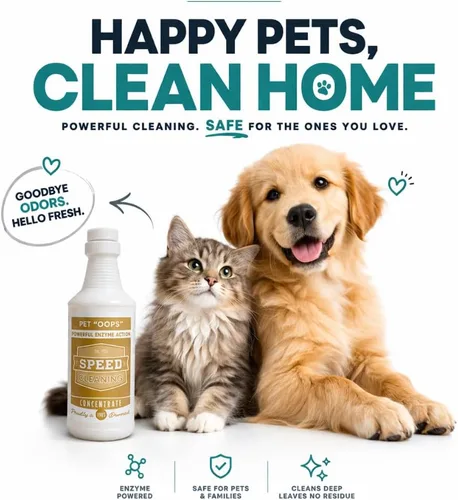 Vista 5 de Speed Cleaning Pet 'Oops' Non Toxic Pet Safe Enzyme Cleaner Concentrate
