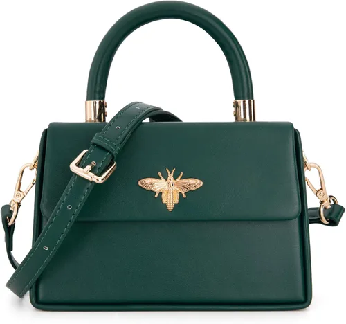 Vista 9 de Milan Chiva Monederos pequeños con asa superior para mujer, mini bolso cruzado, elegante bolso cuadrado