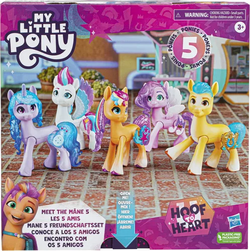 Vista 2 de My Little Pony Juguetes: Haz que tu marca conozca el juego de colección Mane 5, regalos para niños (exclusivo de Amazon)