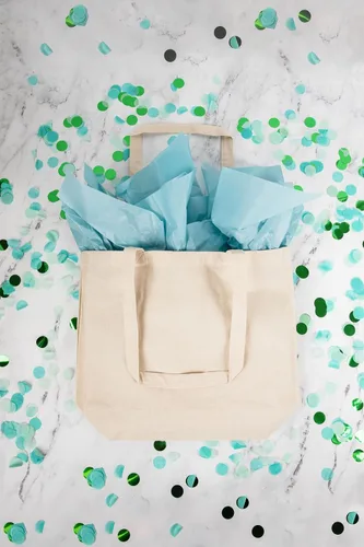 Vista 3 de BAGMASTERS The Original Cotton Tote Bag - Bolsa de lona reutilizable para compras de comestibles, decorable con serigrafía de seda artística