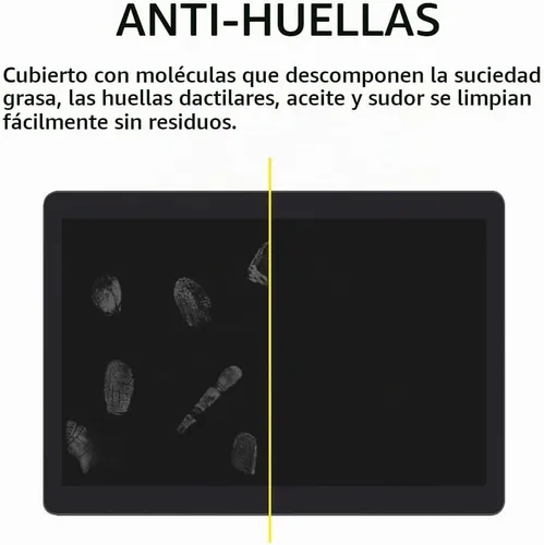 Vista 2 de Protector de pantalla de vidrio templado para Headwolf Wpad6 Android 15 Tablet 10 pulgadas/VORTEX T10M PRO Tablet 2 unids