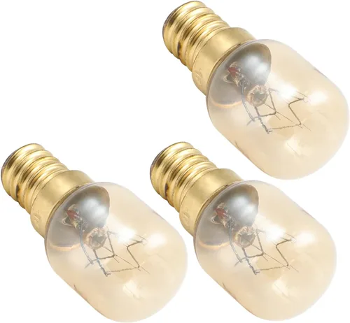 Vista 6 de Othmro 3 bombillas de microondas 220-240 V 220 bombillas de microondas E14, 2700 K cálido horno bombilla reemplazo electrodoméstico, incandescente