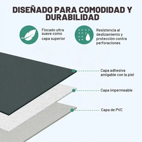 Vista 8 de KMZ Colchón de aire SUV doble cara engrosada flocado cama de coche Verde+gris claro