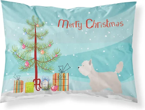 Vista 149 de Caroline's Treasures BB8334PILLOWCASE AIDI Atlas Mountain Dog - Funda de almohada estándar, color azul, ligera, súper suave, de fácil cuidado