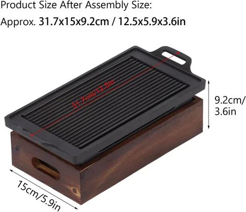 Vista 3 de Smokeless Barbecue Baking Tray, Durable NonStick Design