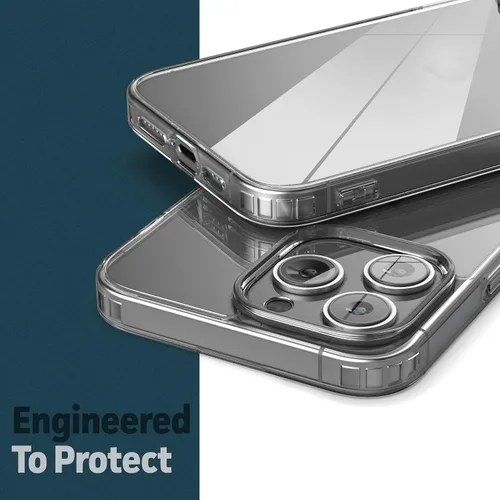 Vista 5 de ENCASED Funda magnética para iPhone 14 Pro, compatible con MagSafe, con protector de pantalla (transparente cristalino)
