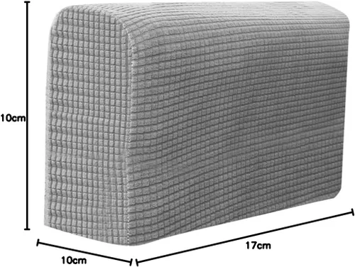 Vista 10 de VICASKY Juego de 2 fundas elásticas para reposabrazos de sofá, toallas para protección de sala de estar (gris claro)