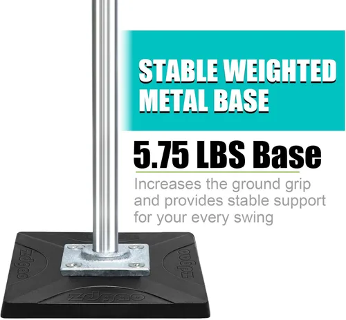 Vista 4 de Zdgao Batting Tee for Baseball/Softball, Adjustable Height 25" to 37" Baseball Tee with Removable Rubber Top and Premium Base for All Ages