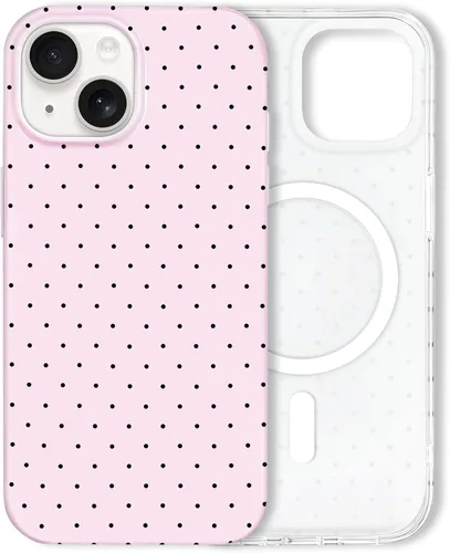 Vista 114 de Hython Funda para iPhone Air, diseño estético de lunares lindos, funda simple de 6.5 pulgadas, delgada, antiarañazos, parachoques de TPU suave, a