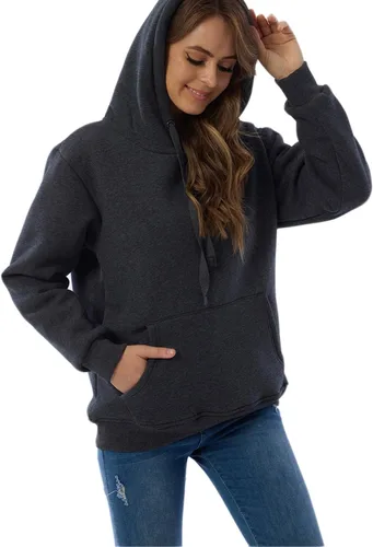 Vista 5 de Sudadera con capucha para mujer, forro polar, sherpa, para invierno, casual, ajuste holgado