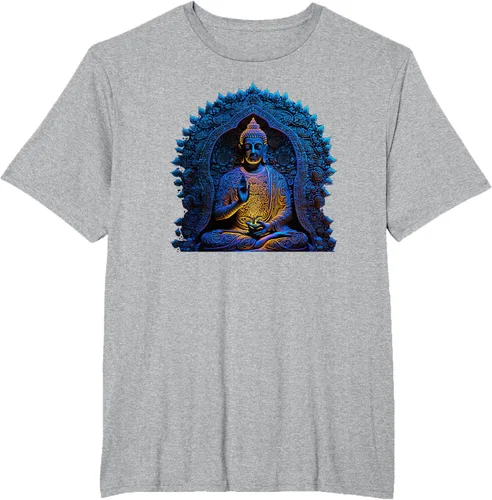 Vista 81 de Estatua de Buda Yoga Budismo Zen Buddhism Meditation T-Shirt Negro