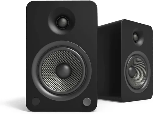 Vista 13 de Kanto YU4GB Altavoces alimentados con Bluetooth y preamplificador phono incorporado Apagado y encendido automáticos Control remoto incluido