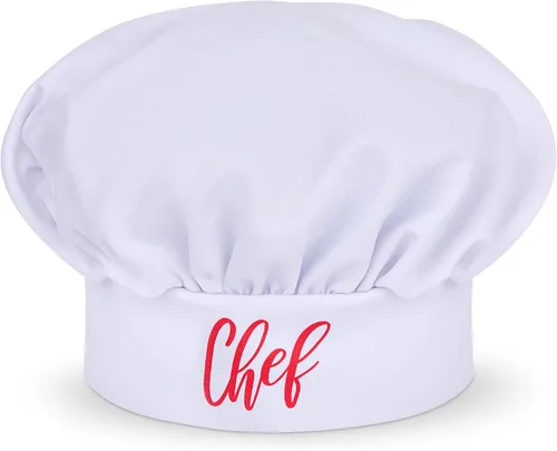 Vista 5 de Dress Up America Juego de delantal para niños, sombrero de chef y delantal para cocinar y hornear, disfraz de chef