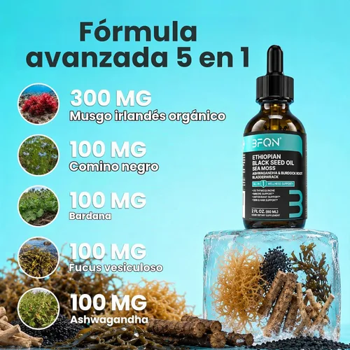 Vista 2 de Aceite de semilla negra etíope líquido, 5% timoquinona, prensado