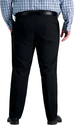 Vista 3 de Haggar Men's Premium Comfort Dress Pant-Straight Fit Flat Front Reg. and Big & Tall