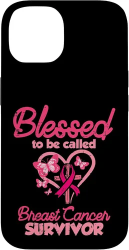 Vista 4 de Blessed Breast Cancer Survivor Awareness Christian Women Case for iPhone 17