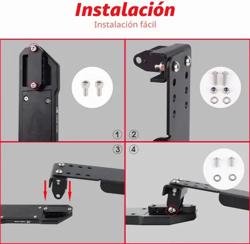 Vista 6 de Almohadilla de Reposapiés para Conductor - Panel Lateral Izquierdo Ajustable Antideslizante Engrosado Sin Perforación Compatible con Jeep Wrangler