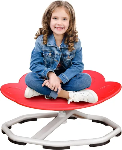 Vista 8 de Qusases Sillas Giratorias Sensoriales para Niños, Silla Giratoria para Niños Autistas, Juguetes Sensoriales de Sentarse y Girar, Entrenamiento