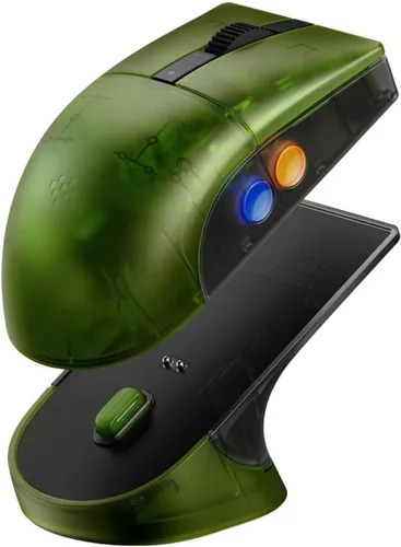 Vista 3 de 8BitDo Retro R8 Mouse con sensor óptico PAW 3395 DPI 26K, ratón inalámbrico de sondeo 4K con base de carga, botones programables y interruptores