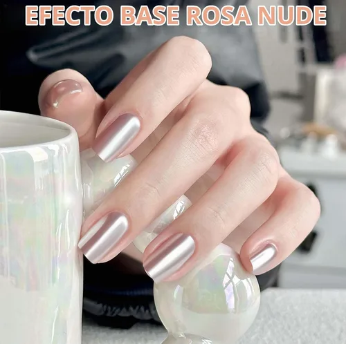 Vista 4 de Polvo de uñas con efecto espejo súper brillante