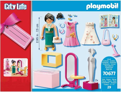 Vista 4 de Playmobil Set de regalo de boutique de moda