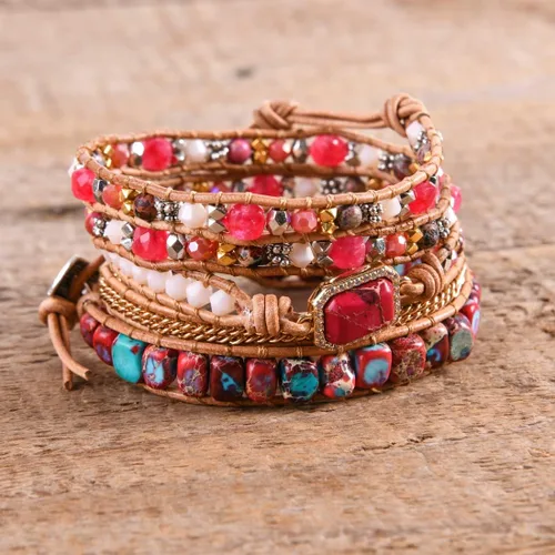 Vista 3 de YGLINE - Impresionante colección de pulseras de cuero hechas a mano