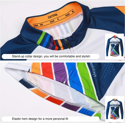 Vista 4 de Camiseta de ciclismo para hombre, manga corta, para correr, absorbe la humedad, camiseta deportiva para entrenamiento