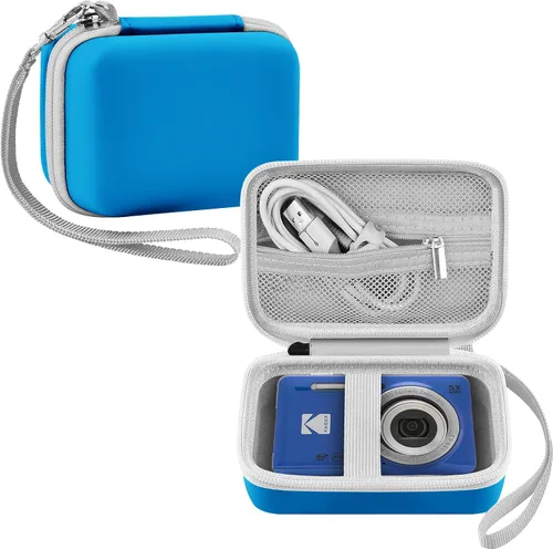 Vista 10 de Leayjeen Funda para cámara digital compatible con KODAK FZ55 FZ45 44MP 1080P Point & Shoot, funda protectora dura portátil para adolescentes y Negro