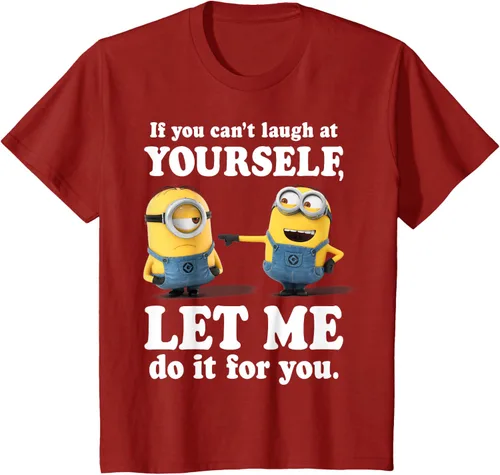 Vista 74 de Camiseta gráfica de Minions de Mi villano favorito: Ríete de ti mismo Negro