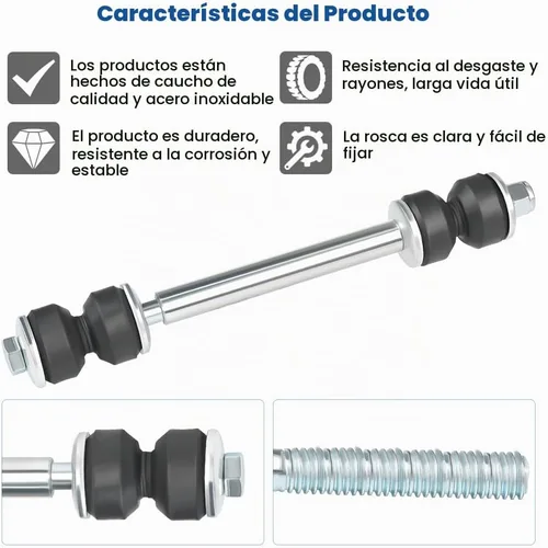 Vista 5 de K80631 2PCS barra estabilizadora delantera enlaces kit