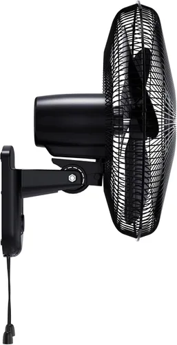 Vista 6 de COMFORT ZONE Ventilador oscilante de montaje en pared de 16 pulgadas con cadena de tracción, color negro
