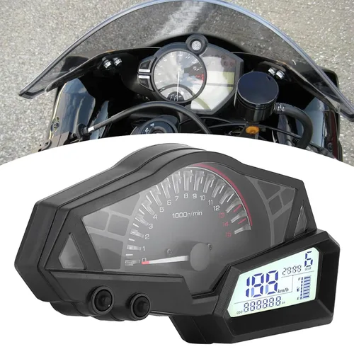 Vista 9 de DOACTLCD - Medidor de combustible de velocidad para motocicleta, 15000 rpm, repuesto para NINJA 300EX300300SE 1315 2015 300 odómetros