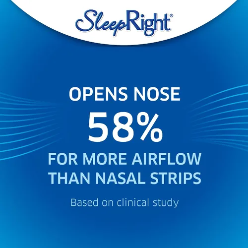 Vista 6 de SleepRight Ayudas respiratorias intrasales para dormir, dilatador nasal reductor de ronquidos - Paquete de 2 (4 unidades)
