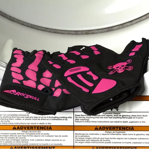 Vista 6 de RocRide Guantes de ciclismo con diseño de esqueleto, acolchados, dedos completos, para carretera, montaña, BMX, unisex, para hombres, mujeres
