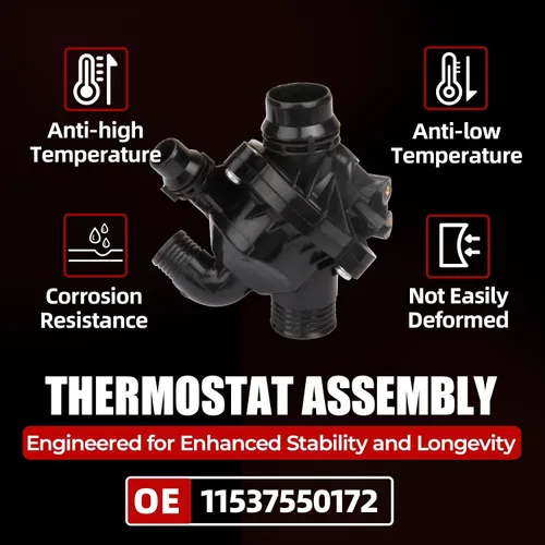 Vista 3 de MITZONE Conjunto de termostato de refrigerante del motor compatible con BMW E70 X5 E71 X6 3.0L reemplazar 11537550172