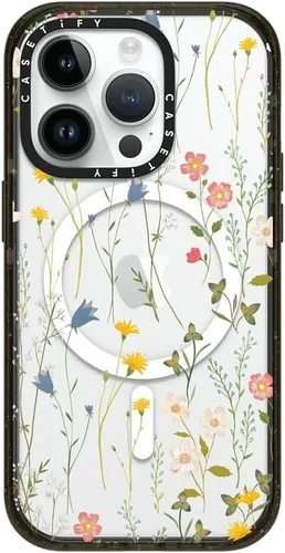 Vista 162 de CASETiFY Impact - Funda para iPhone 13 [protección contra caídas de 6.6 pies/compatible con Magsafe] Black Kingsnake, color negro transparente