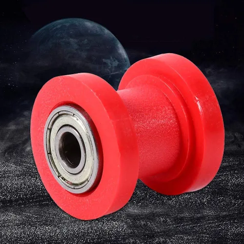 Vista 8 de Keenso Rueda guía tensor de rodillo de cadena de 0.315 pulgadas, guía universal de rueda tensor de cadena de polea para motocicleta, Pit Dirt Mini