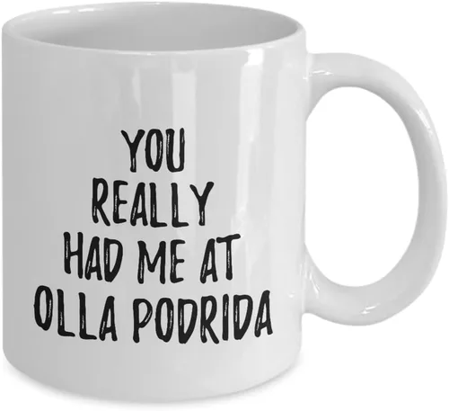 Vista 2 de You Really Had Me At Olla Podrida Mug Funny Food Lover Gift Idea Coffee Tea Cup 11 oz