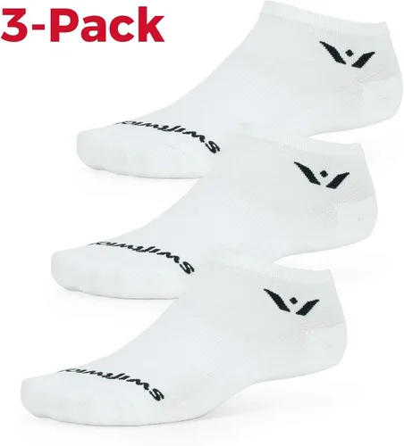 Vista 3 de Swiftwick - Performance No Show (3 Pares) Calcetines para Correr y Golf, Acolchados Invisibles