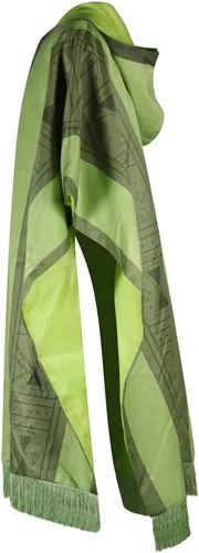 Vista 3 de Bruno Madrigal - Disfraz de Bruno Madrigal Poncho con capucha para hombre, bata verde, disfraz de Halloween Cosplay