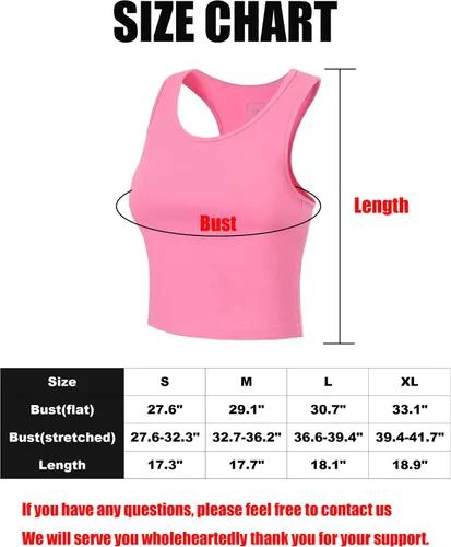 Vista 6 de TADANG 4 Pieces Crop Tank Tops for Women, Sleeveless Racerback Crop Sports Top, Cropped Workout Tops Running Yoga Tanks