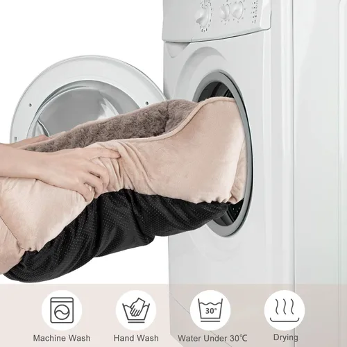 Vista 5 de JOEJOY - Cama rectangular para perros grandes, medianos y pequeños, lavable a máquina, sofá cama, antideslizante, suave, transpirable, duradero