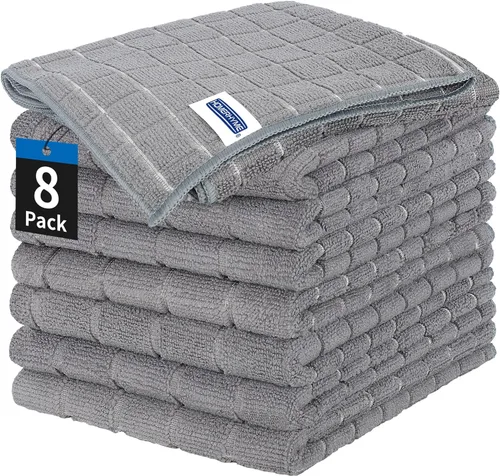 Vista 11 de Paños de cocina suecos, paquete de 18 paños de cocina multicolor, paños absorbentes para cocina, paños de esponja de celulosa multiusos, toallas