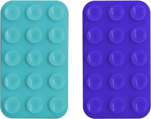 Vista 6 de Paquete de 2 fundas de silicona con succión para teléfono de doble cara, accesorio de teléfono manos libres de silicona para iPhone y Android