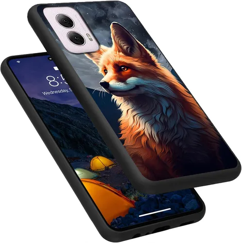 Vista 35 de Funda para Motorola Moto G Play 4G 2024, delgada y ligera, de silicona de TPU suave, color negro, ultrafina, para Motorola Moto G Play 4G 2024, Art