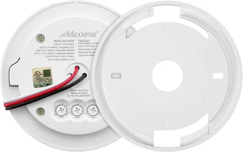 Vista 8 de Maxxima Sensor de ocupación PIR de 360 grados para montaje en techo, sensor de movimiento cableado, compatible con LED, solución de detección