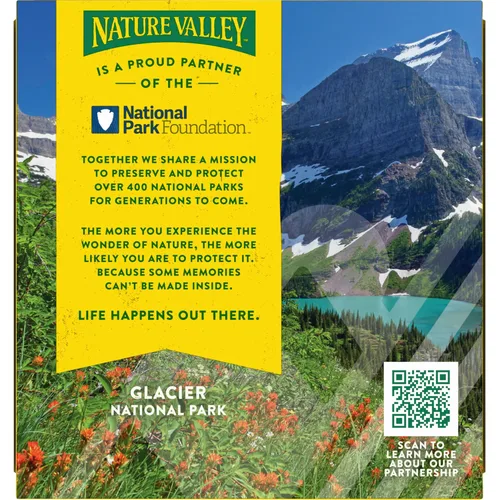Vista 3 de Nature Valley Sándwiches de galletas, bocadillos de mantequilla de maní y chocolate, 5 unidades, 6.75 onzas 13g Whole Grain per Serving